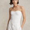 Beyaz Kadın Ralph Lauren Kaburga Örgü Korse Tüp Üstler Beyaz Kadın Ralph Lauren Kaburga Örgü Korse Tüp Üstler