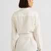 Beyaz Kadın Ralph Lauren Kemerli Keten Gömlekler Beyaz Kadın Ralph Lauren Kemerli Keten Gömlekler