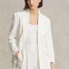 Beyaz Kadın Ralph Lauren Keten Blazer