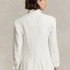 Beyaz Kadın Ralph Lauren Keten Blazer