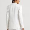 Beyaz Kadın Ralph Lauren Keten Karışımlı Twill Blazer Ceketler Beyaz Kadın Ralph Lauren Keten Karışımlı Twill Blazer Ceketler