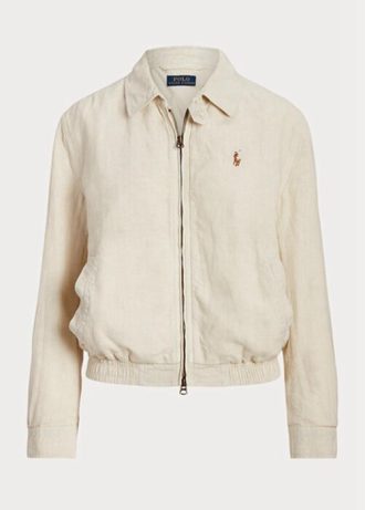 Beyaz Kadın Ralph Lauren Keten Rüzgarlık