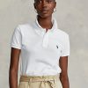 Beyaz Kadın Ralph Lauren Klasik Kesim File Polo Tişörtler Beyaz Kadın Ralph Lauren Klasik Kesim File Polo Tişörtler