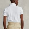 Beyaz Kadın Ralph Lauren Klasik Kesim File Polo Tişörtler Beyaz Kadın Ralph Lauren Klasik Kesim File Polo Tişörtler