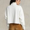 Beyaz Kadın Ralph Lauren Logolu Büyük Boy Balıkçı Yaka Pamuklu Sweatshirt Beyaz Kadın Ralph Lauren Logolu Büyük Boy Balıkçı Yaka Pamuklu Sweatshirt