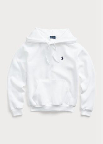 Beyaz Kadın Ralph Lauren Polar Kapüşonlu Sweatshirt