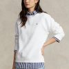 Beyaz Kadın Ralph Lauren Polar Yuvarlak Yaka Kazak Sweatshirt Beyaz Kadın Ralph Lauren Polar Yuvarlak Yaka Kazak Sweatshirt