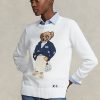 Beyaz Kadın Ralph Lauren Polo Bear Pamuk Karışımlı Kazaklar Beyaz Kadın Ralph Lauren Polo Bear Pamuk Karışımlı Kazaklar