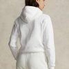 Beyaz Kadın Ralph Lauren Shrunken Fit Polar Kapüşonlu Üst Beyaz Kadın Ralph Lauren Shrunken Fit Polar Kapüşonlu Üst