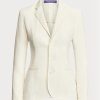 Beyaz Kadın Ralph Lauren Skye Keten Kanvas Blazer Beyaz Kadın Ralph Lauren Skye Keten Kanvas Blazer