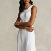 Beyaz Kadın Ralph Lauren The Spelman Koleksiyonu Pileli Elbise Beyaz Kadın Ralph Lauren The Spelman Koleksiyonu Pileli Elbise