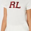 Beyaz Kadın Ralph Lauren Yuvarlak Yaka Grafik Üstler Beyaz Kadın Ralph Lauren Yuvarlak Yaka Grafik Üstler