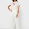 Beyaz Kadın Ralph Lauren Yuvarlak Yaka Grafik Üstler Beyaz Kadın Ralph Lauren Yuvarlak Yaka Grafik Üstler
