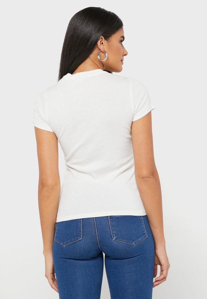 Beyaz Kadın Ralph Lauren Yuvarlak Yaka Grafik Tişörtler Beyaz Kadın Ralph Lauren Yuvarlak Yaka Grafik Tişörtler