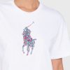 Beyaz Kadın Ralph Lauren Yuvarlak Yaka Grafik Tişörtler