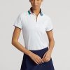 Beyaz Kadın Ralph Lauren Özel Kesim Çeyrek Fermuarlı Polo Tişörtler Beyaz Kadın Ralph Lauren Özel Kesim Çeyrek Fermuarlı Polo Tişörtler