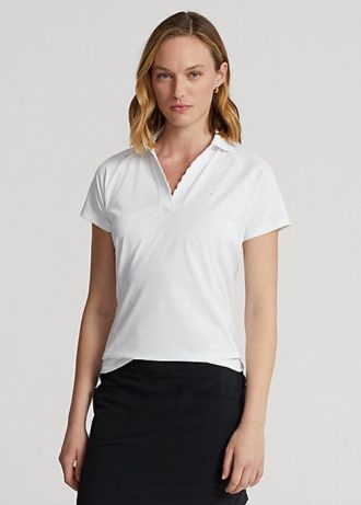 Beyaz Kadın Ralph Lauren Özel Kesim Piqué Polo Tişörtler