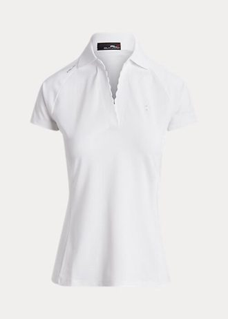 Beyaz Kadın Ralph Lauren Özel Kesim Piqué Polo Tişörtler