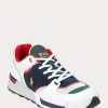 Beyaz / Lacivert Erkek Ralph Lauren Trackster 200 Spor Ayakkabı