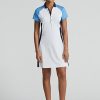 Beyaz / Mavi Kadın Ralph Lauren Renk Bloklu Esnek Jersey Elbise Beyaz / Mavi Kadın Ralph Lauren Renk Bloklu Esnek Jersey Elbise