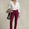 Bordo Kadın Ralph Lauren Tompkins Yüksek Bel Dar Paça Kot Pantolon Bordo Kadın Ralph Lauren Tompkins Yüksek Bel Dar Paça Kot Pantolon