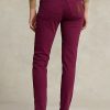 Bordo Kadın Ralph Lauren Tompkins Yüksek Bel Dar Paça Kot Pantolon Bordo Kadın Ralph Lauren Tompkins Yüksek Bel Dar Paça Kot Pantolon