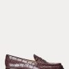 Bordo Kadın Ralph Lauren Wynnie Kabartmalı Deri Loafer’lar Bordo Kadın Ralph Lauren Wynnie Kabartmalı Deri Loafer’lar