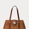Ceviz/Lauren Tan Kadın Ralph Lauren Rattan Orta Boy Lilly Çantalar Ceviz/Lauren Tan Kadın Ralph Lauren Rattan Orta Boy Lilly Çantalar