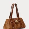 Ceviz/Lauren Tan Kadın Ralph Lauren Rattan Orta Boy Lilly Çantalar Ceviz/Lauren Tan Kadın Ralph Lauren Rattan Orta Boy Lilly Çantalar