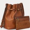 Cuoio Kadın Ralph Lauren Deri Büyük Bellport Kova Çantalar Cuoio Kadın Ralph Lauren Deri Büyük Bellport Kova Çantalar