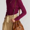 Cuoio Kadın Ralph Lauren Deri Büyük Bellport Kova Çantalar Cuoio Kadın Ralph Lauren Deri Büyük Bellport Kova Çantalar