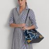 Denizci Halat Baskılı Kadın Ralph Lauren Crosshatch Deri Büyük Hanna Çantalar Denizci Halat Baskılı Kadın Ralph Lauren Crosshatch Deri Büyük Hanna Çantalar