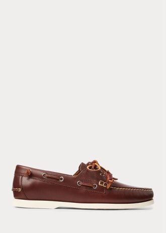 Derin Kahverengi Erkek Ralph Lauren Merton Deri Günlük Ayakkabı