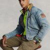 Erkek Ralph Lauren Denim Trucker Ceketlerini Yıkayın Erkek Ralph Lauren Denim Trucker Ceketlerini Yıkayın