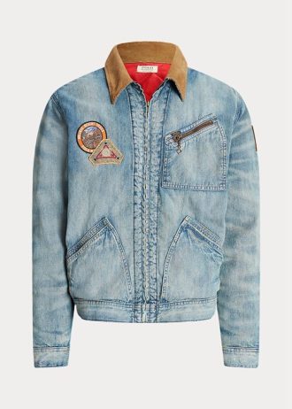 Erkek Ralph Lauren Denim Trucker Ceketlerini Yıkayın