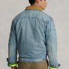 Erkek Ralph Lauren Denim Trucker Ceketlerini Yıkayın Erkek Ralph Lauren Denim Trucker Ceketlerini Yıkayın