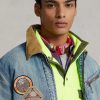 Erkek Ralph Lauren Denim Trucker Ceketlerini Yıkayın Erkek Ralph Lauren Denim Trucker Ceketlerini Yıkayın