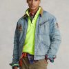 Erkek Ralph Lauren Denim Trucker Ceketlerini Yıkayın Erkek Ralph Lauren Denim Trucker Ceketlerini Yıkayın