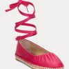 Fuchsia Kadın Ralph Lauren Cecilia Nappa Deri Bağcıklı Düz Ayakkabı Fuchsia Kadın Ralph Lauren Cecilia Nappa Deri Bağcıklı Düz Ayakkabı
