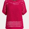 Fuchsia Kadın Ralph Lauren Pamuklu File Kısa Kollu Kazaklar Fuchsia Kadın Ralph Lauren Pamuklu File Kısa Kollu Kazaklar