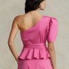 Fuşya Kadın Ralph Lauren Kemerli Tek Omuzlu Pamuklu Üstler Fuşya Kadın Ralph Lauren Kemerli Tek Omuzlu Pamuklu Üstler