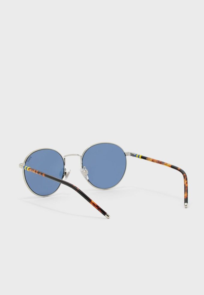 Gümüş Erkek Ralph Lauren 0PH3133 Yuvarlak Güneş Gözlüğü