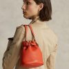 Gün Batımı Turuncu Kadın Ralph Lauren Deri Küçük Bellport Kova Çantalar Gün Batımı Turuncu Kadın Ralph Lauren Deri Küçük Bellport Kova Çantalar