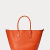 Gün Batımı Turuncusu Kadın Ralph Lauren Çift Taraflı Deri Orta Boy Bellport Tote Çantalar Gün Batımı Turuncusu Kadın Ralph Lauren Çift Taraflı Deri Orta Boy Bellport Tote Çantalar