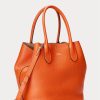 Gün Batımı Turuncusu Kadın Ralph Lauren Çift Taraflı Deri Orta Boy Bellport Tote Çantalar Gün Batımı Turuncusu Kadın Ralph Lauren Çift Taraflı Deri Orta Boy Bellport Tote Çantalar