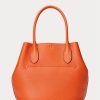 Gün Batımı Turuncusu Kadın Ralph Lauren Çift Taraflı Deri Orta Boy Bellport Tote Çantalar Gün Batımı Turuncusu Kadın Ralph Lauren Çift Taraflı Deri Orta Boy Bellport Tote Çantalar
