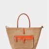 Gün Batımı Turuncusu Kadın Ralph Lauren Çift Taraflı Deri Orta Boy Bellport Tote Çantalar Gün Batımı Turuncusu Kadın Ralph Lauren Çift Taraflı Deri Orta Boy Bellport Tote Çantalar