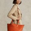 Gün Batımı Turuncusu Kadın Ralph Lauren Çift Taraflı Deri Orta Boy Bellport Tote Çantalar Gün Batımı Turuncusu Kadın Ralph Lauren Çift Taraflı Deri Orta Boy Bellport Tote Çantalar