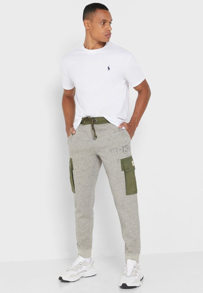 Gri Erkek Ralph Lauren Baskılı Eşofman Altı Gri Erkek Ralph Lauren Baskılı Eşofman Altı