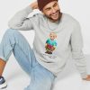 Gri Erkek Ralph Lauren Baskılı Polo Ayı Sweatshirt Gri Erkek Ralph Lauren Baskılı Polo Ayı Sweatshirt